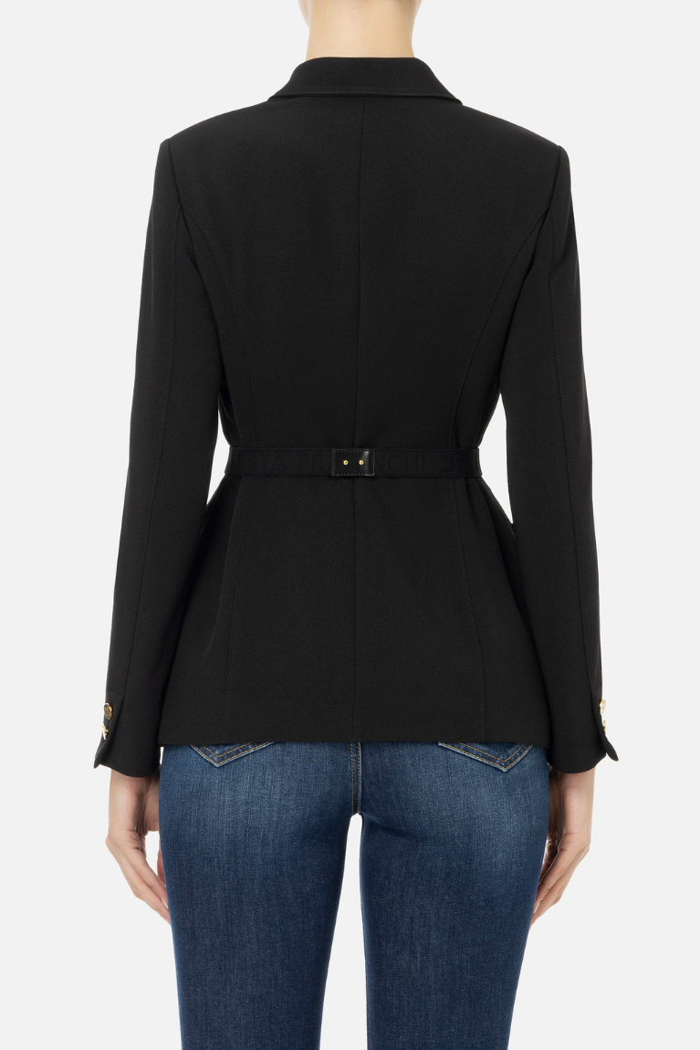 Blazer com cinto Elisabetta Franchi