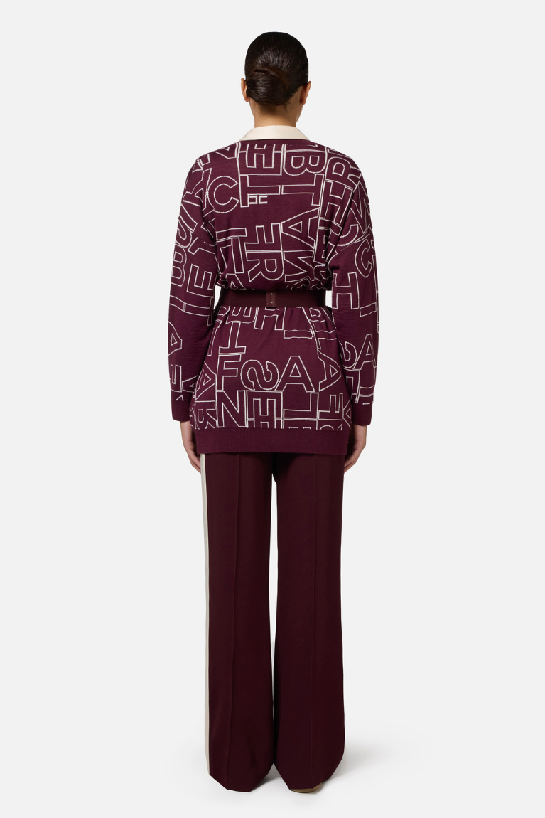 Cardigan com cinto Elisabetta Franchi